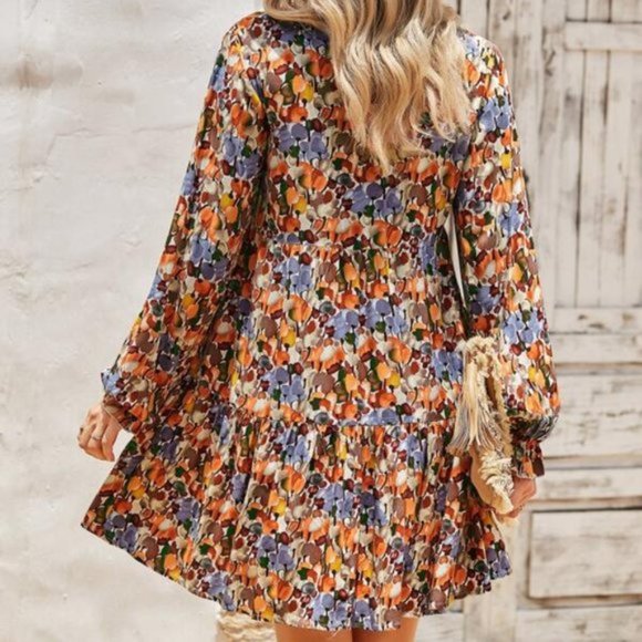 Fun and Fabulous Vintage Print Babydoll Dress - Picture 3 of 8